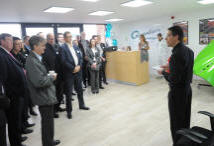 The presentation speech conducted by Peter Wooldridge (Managing Director)